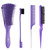 O BRUSHZOO Hair Brush with Hair Styling Comb Set, Purple, Detangling Hair Brushes for Women Men Kids Curly Hair, Includes Detangler Brush, Teasing Ha