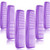 Leinuosen 12 Pieces Hair Combs Set Pocket Plastic Fine Tooth Dressing Comb for Women and Men, Peines Para Cabello(Purple)