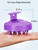 HEETA Scalp Massager Hair Growth 2-Pack, Soft Silicone Scalp Scrubber Shampoo Brush for Exfoliation Dandruff Removal Head Massage Stress Relax, Wet &