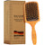 SHASH Since 1869 Made in Germany Wooden Paddle Brush - Gently Detangles, Styles, Conditions Hair with Minimal Frizz and Breakage - Safe for All Hair