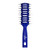 JOHNNY B. Professional Vented Hair Brush for Blow Drying & Detangling, Ball-Tipped Small Bristles, Grooved Handle (Blue)