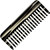 Giorgio G49 Graphite, Large Hair Detangling Comb, Wide Teeth for Thick Curly Wavy Hair. Detangler Comb For Wet and Dry. Handmade of Quality Cellulose