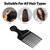 Plastic Hair Pick Comb  Wide Tooth Afro Lift Picks - Pack of 4 Combs - 5.25 Inch - for Styling Lifting Detangling Adding Volume for Long Curly and T
