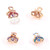 Ruihfas Mini Rhinestone Hair Claw Clips for Women Girls Hair Accessories Crystal Floral Jaw Claw Hair Clip Hairpins, 4-count