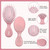 12 Pieces Mini Wet Hair Brush, Travel Detangling Brush, for Most Hair Types, with Ease Knots Without Tears or Breakage, Multicolor