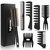 Stylemate Men's Hair Styling Combs and Brush Set - Roller Brush for Adding Volume, Pompadour, Slicked-back, Fauxhawk, Undercut Styling Combs