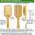Bamboo Hair Brush with Cleaner Tool, Large Paddle Wooden Detangling Brush Perfect for Women Men Thick Curly Hair, Bamboo Bristles Help Hair Growth, E