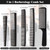 5 Pieces Hair Cutting Comb Barber Hair Styling Combs Fine Teeth Carbon Hairbrush Set Anti Static Heat Resistant Hairdressing Tapered Hairbrush for Me
