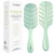Detangler Brush by Fiora Naturals - 100% Bio-Friendly Detangling brush w/Ultra-Soft Bristles - Glide Through Tangles with Ease - For Curly, Fine, Bla