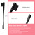 3 Pieces Hair Styling Comb Set Teasing Brush Rat Tail Comb Edge Brush for Edge&Back Brushing, Combing, Slicking Hair for Women (Black)