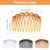 WILLBOND 16 Pieces Women Hair Comb Accessories French Hair Side Combs Plastic Twist Decorative Comb Clips for Women Bridal Wedding Veil Teeth(Black,