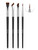 TEOYALL Eyeliner Brush Set, 4 PCS Ultra Thin Slanted Angled Precision Fine Point Eyeliner Brush, Flat Eyebrow Brush