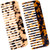 Fsmiling Wide Tooth Comb Large Detangling Comb Cellulose Detangler Comb for Women Thick Curly Wavy Wet Dry Hair 2 Pack,Tortoise shell