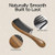 Onedor Handmade Buffalo Horn and Sandalwood Hair Combs - Anti-Static Natural Scent Wooden Detangler (Fine Tooth)