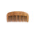 Breezelike Sandalwood Beard Comb - Wide Tooth Pocket Comb - No Static Natural Aroma Wooden Grooming Comb for Men