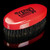 Torino Pro Wave Brush - Medium Hard Oval Palm/Military Bristle Brush - 360 Waves - Red