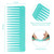 Patelai Wide Tooth Comb Large Hair Detangling Comb for Curly, Wet Dry Hair, No Handle Detangler Accessories(White, Cyan)