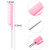 16 Pcs Rat Tail Comb Parting Rattail Comb Foiling Steel Pin Fine Tooth Fiber Heat Resistant Teasing Pintail Combs Women(Pink)