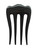 Marycrafts Buffalo Horn 4 Prongs Hair Fork - Black - Women's Hair Accessory