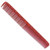 YS Park 335 Extra Long Fine Cutting Comb 8.5" In RED +Free Double Dip Comb/Brush ($4 value)
