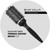 Sam Villa Signature Nylon and Boar Bristle Hair Brush Thermal Round Styling Brush