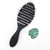 Speed Dry Hair Brush Soft Bristles Flexible Curved and Vented Hair Detangler Brush for Women, Men, Kids - Professional Hair Volumizer Brushes (Black)
