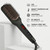 MEGAWISE Pro Ceramic Ionic Hair Straightener Brush for Home Salon, Straightening Hair Brush with 20s Heating Tech, Auto-Off, Anti-Scald with Universa