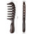Onedor Handmade 100% Natural Black Sandalwood Hair Combs - Anti-Static Sandalwood Scent Natural Hair Detangler Wooden Comb (Thickening Comb)