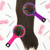 Pack of 2 Rainbow Volume Brushes Detangling Hair Brushes Hair Curl Straight Magic Combs with Mirror (Pink & Purple)