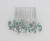 Faship Gorgeous Aqua Rhinestone Crystal Floral Hair Comb