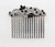 Faship Gorgeous Black Small Floral Hair Comb