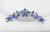 Faship Gorgeous Blue Rhinestone Crystal Floral Hair Comb