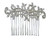 Faship Gorgeous Clear Crystal Floral Hair Comb