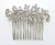 Faship Gorgeous Clear Crystal Floral Hair Comb