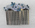 Faship Gorgeous Navy Blue Floral Hair Comb
