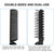 uxcell Folding Hair Comb, Portable Travel Double Headed Straightener Combs, 1 Pcs Mini Hair Cutting Brush Hairdressing Tools for Thin/Thick Curly Hai