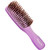 Giorgio GION2PP Neon Purple 6.25 inch Gentle Touch Detangler Hair Brush for Men and Women. Soft Bristles for Sensitive Scalp. Wet and Dry for all Hai