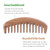 Breezelike Wide Tooth Hair Comb - Natural Detangling Wooden Comb for Curly Hair - No Static Sandalwood Comb for Women and Men