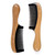 Wide Tooth Hair Comb for Curly Hair - Breezelike No Static Wooden Detangling Comb - Natural Sandalwood Buffalo Horn Comb for Women and Men