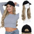 Hairro Baseball Cap with Synthetic Hair Wig - Adjustable Wave Hairpiece With Hat - Sandy Blonde Mix Bleach Blonde