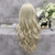 IMSTYLE Blonde Lace Front Wig Long Wave Synthetic Hair Wigs for Women Natural Hairline Blonde Heat Safe Hair 26 Inch Cosplay Wig