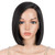 DÉBUT Lace Front Wigs for Black Women Bob Wigs for White Women Synthetic Hair 9.5" 120g Natural Straight Swiss Lace Heat Resistant Fibers 1B Color