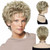 GNIMEGIL Old Lady Wig Curly Blonde Wigs For Women Natural Hair Short Curly Wigs With Bangs Synthetic Princess Diana Blanche Karen Mommy Wig