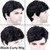 BECUS Mens Wig Short Hair Black Wigs for Men Guy Heat Resistant Synthetic Fashion Male Natural Hair Replacement Men's Wigs with Free Wig Cap Cosplay