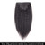 Clip in Human Hair Extensions Kinky Straight Wave Afro Kinky Natural Black Yaki 10 Inch to 24 Inch Real Human Hair7 Pcs?80g 16" Natural Black?