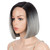 DÉBUT Lace Front Wigs for Black Women Bob Wigs for White Women Synthetic Wig 9.5" 120g Natural Straight Swiss Lace Heat Resistant Fibers Half Hand Ti
