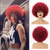 Big Afro Wig for Black Women, Wine Red Afro Wigs Large Bouncy and Soft Natural Looking Hair, Short Afro Kinky Curly Premium Synthetic Wig?Wine Red?
