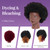 100% African Mannequin Head Human Hair,4C Afro Curly Cosmetology Manican Manikin Doll Head with 47 Mannequin Head Stand,Table Calmp,Braiding Set for
