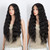 DÉBUT Lace Front Wigs 30 inches Water Wave Super Long Synthetic Wigs with Baby Hair Heat Resistant 240g 6 inches Lace Parting 150% Density (Natural B