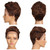 DÉBUT Short Lace Front Wigs Human Hair Wigs Pixie Wigs Brazilian Virgin Hair 9 Inches 79g Medium Brown #4/30 Color